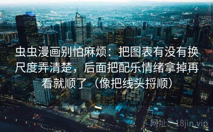 虫虫漫画别怕麻烦：把图表有没有换尺度弄清楚，后面把配乐情绪拿掉再看就顺了（像把线头捋顺）  第2张